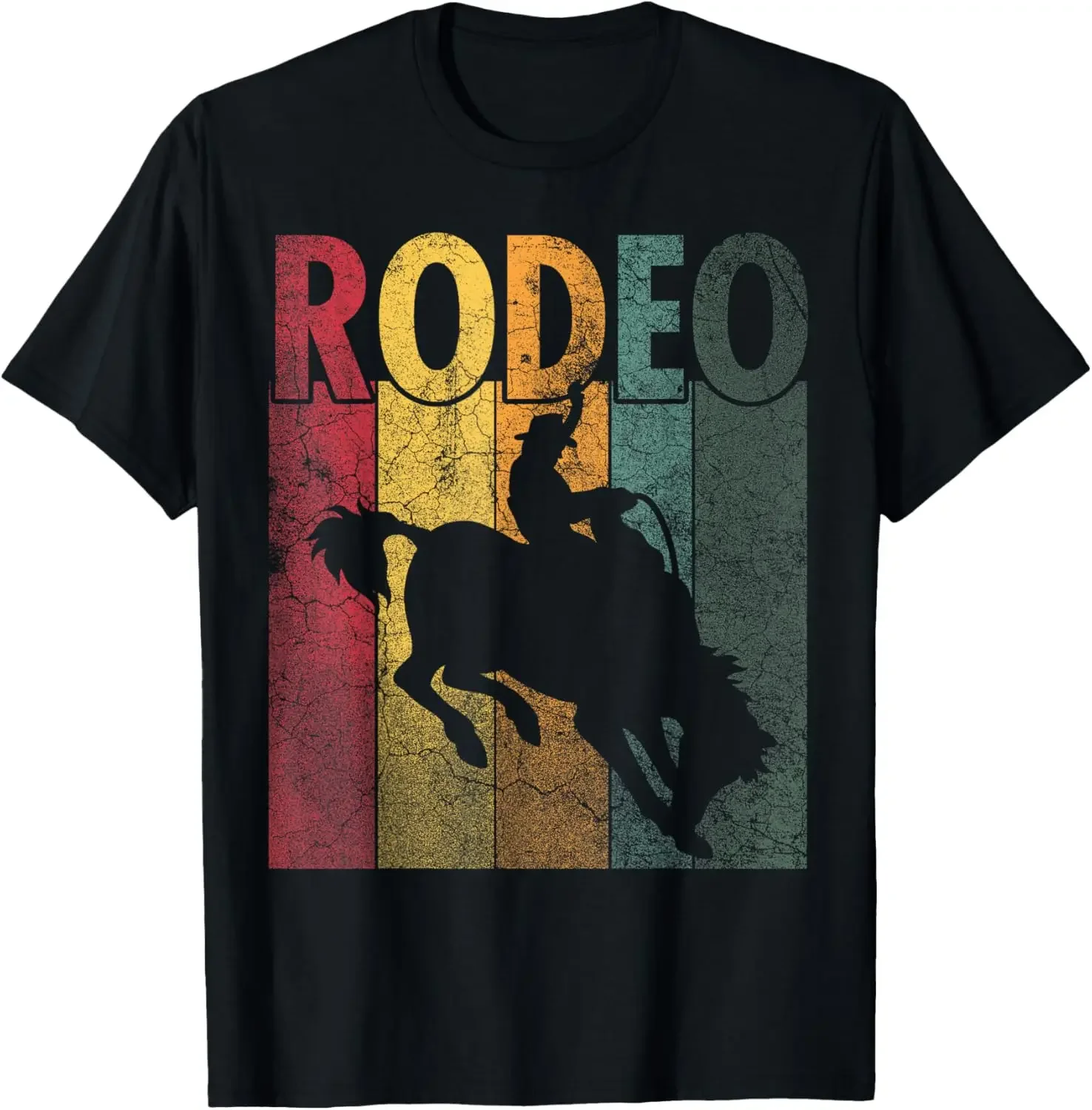 Винтажная Футболка Rodeo в стиле ретро для мужчин и женщин