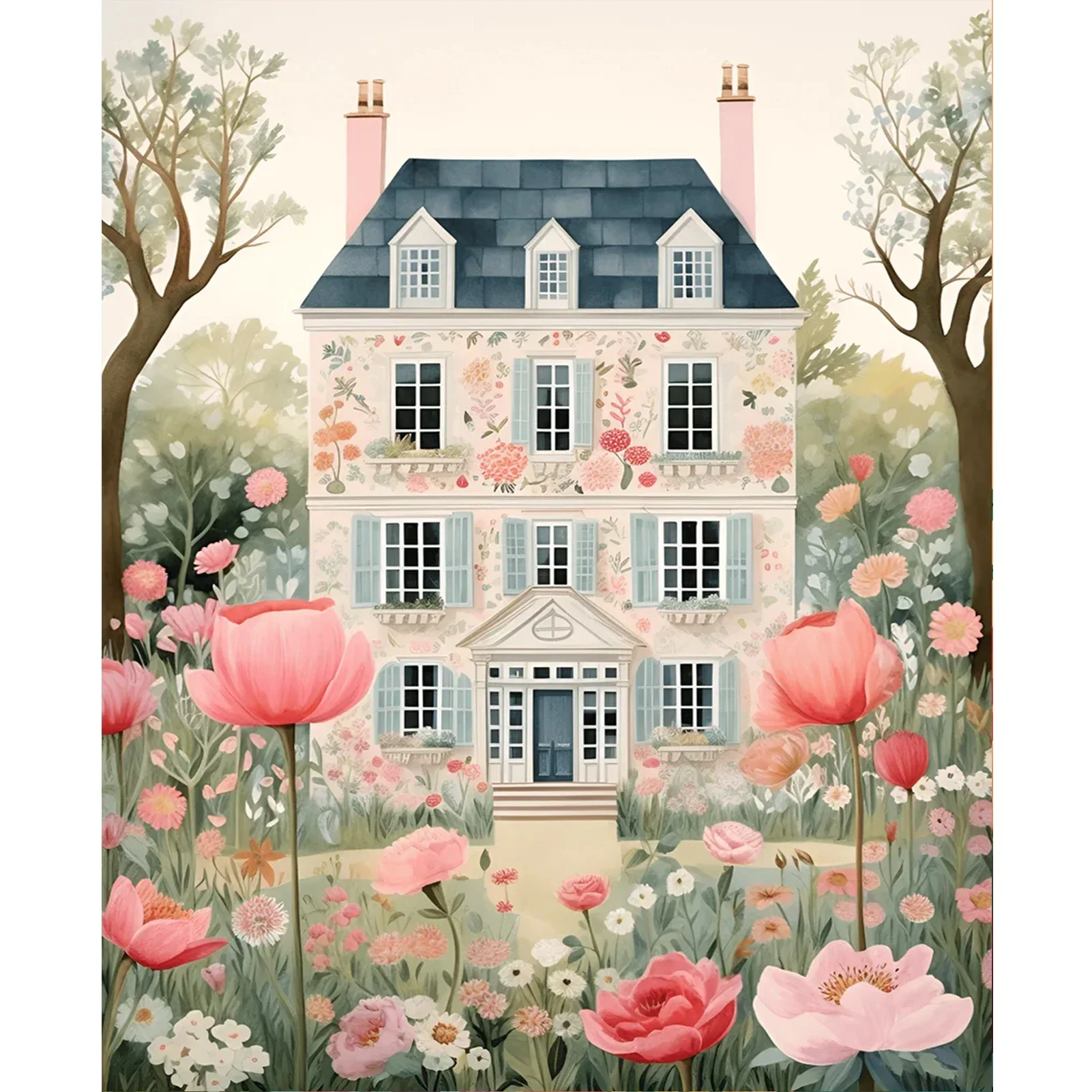 125997 Набор красок по номерам для взрослых - Замок акриловая цифровая картина