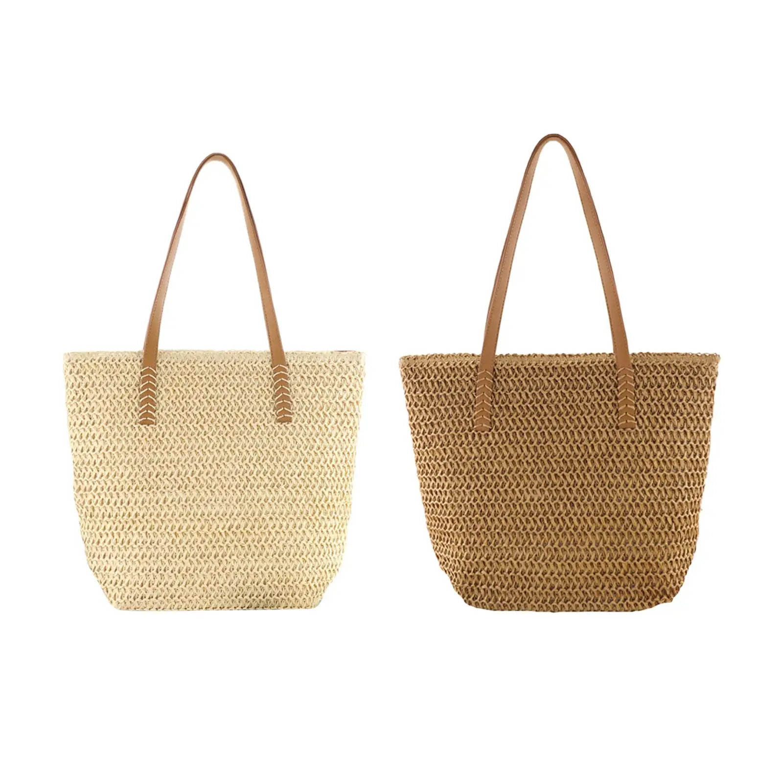 

Square Straw Beach Bag Purse Shopping Travel Bag Large Tote Bag Handmade