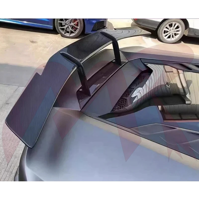 Для Lamborghini Huracan EVO настоящее кованое углеродное волокно заднее крыло автомобиля