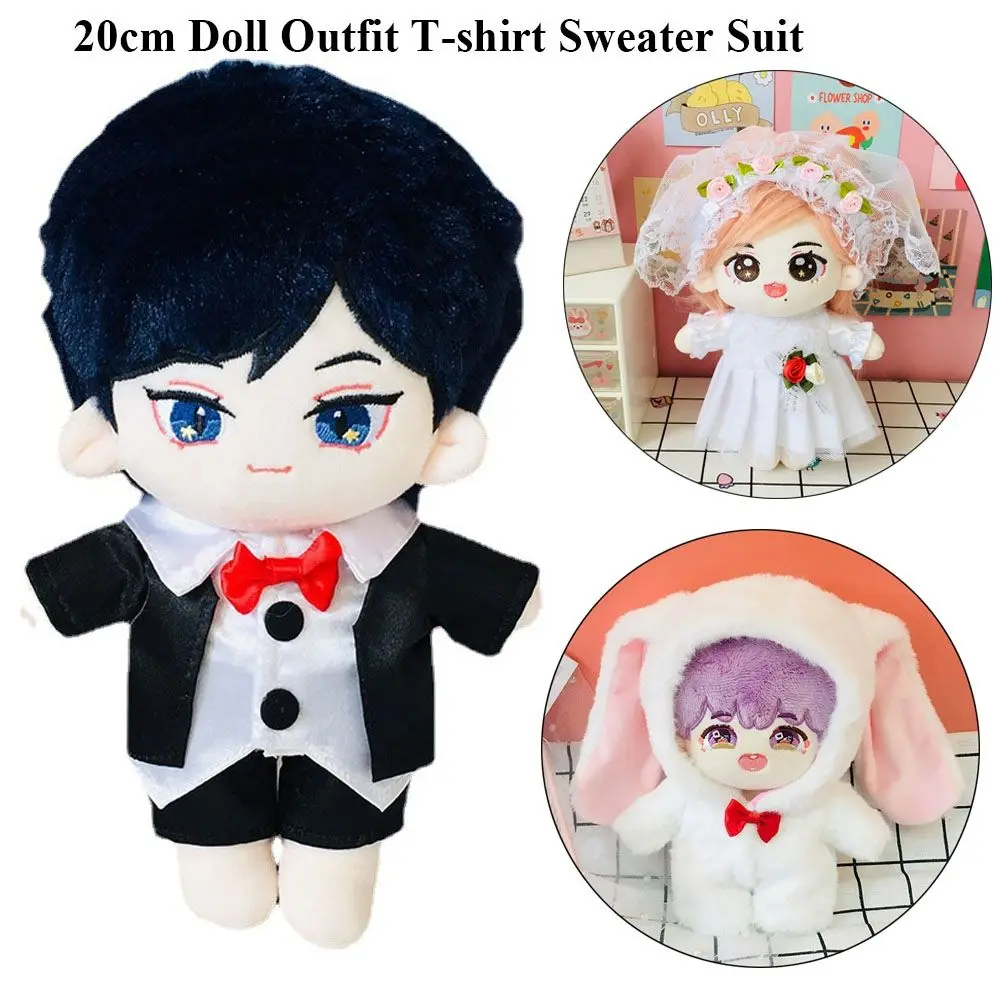 

Одежда для кукол 20 см, толстовки, шорты, мини-одежда для хлопка, аксессуары для кукол Idol, наряд для куклы, футболка, свитер, костюм