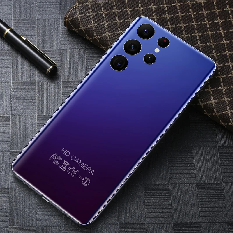 2022 new smart phone s22 ultra 7 3 inch 16gb512gb 6000mah 5g network unlocked smartphone android global version mobile phones free global shipping