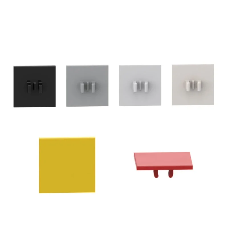 10 шт. детали MOC 30258 дорожный знак квадратный 2x2 с зажимом Совместимые Кирпичи