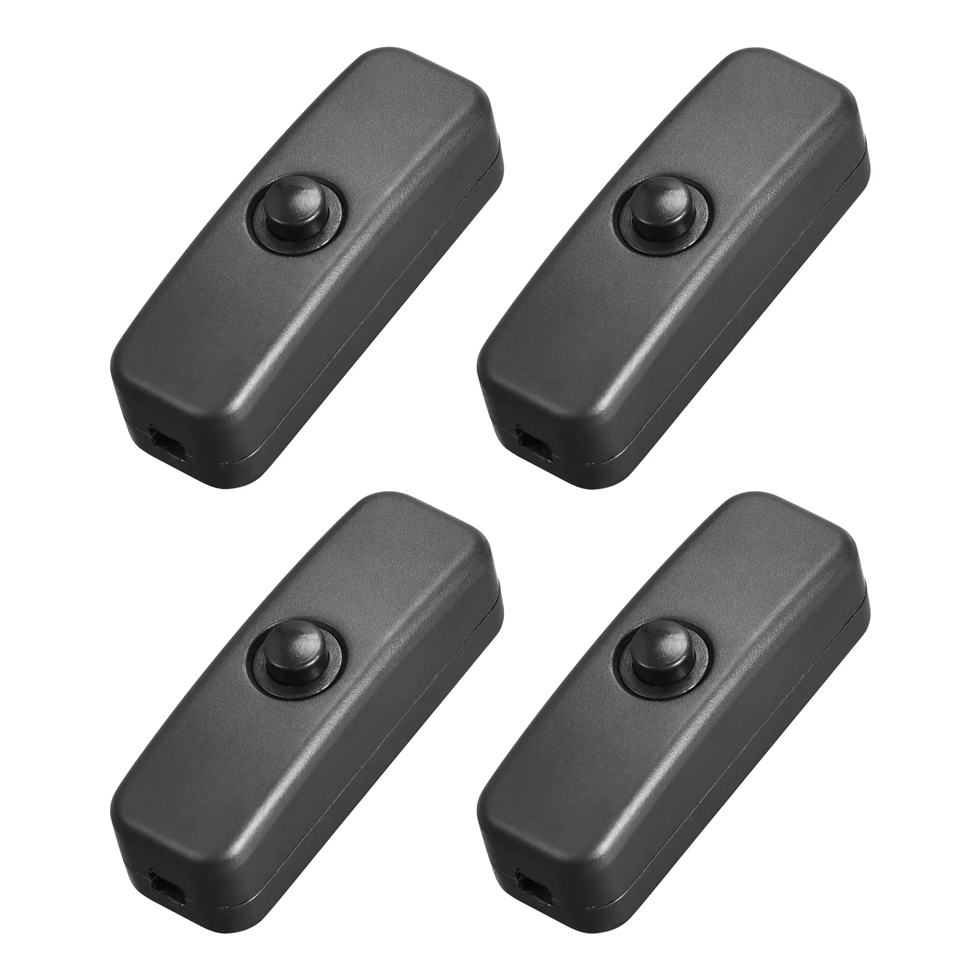 

2/4/6pc Rocker Power Switch Inline ON/OFF Cord Cable Switch AC250V 6A/125V 10A On-Off Control Feed-Through Latching Press Switch