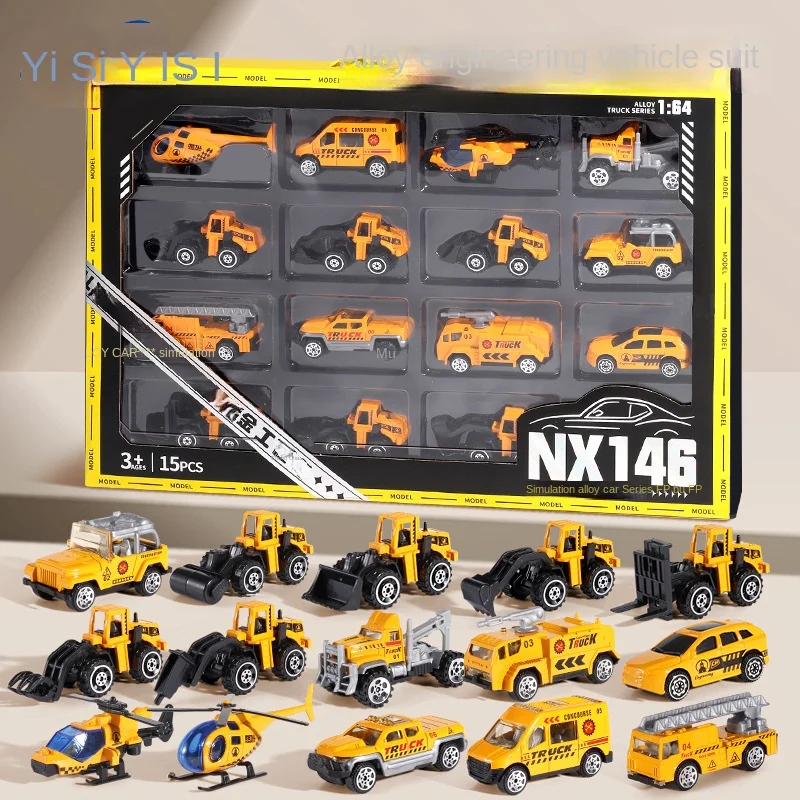 

15 шт./комплект, детский мини-автомобиль из сплава