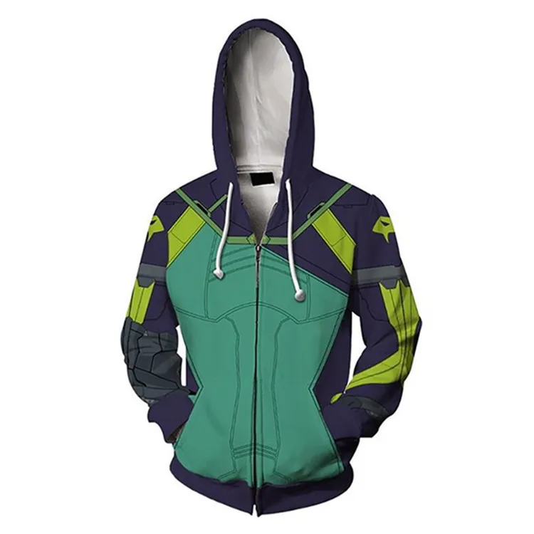 Game Valorant 3D принт на молнии для женщин и мужчин толстовка с капюшоном Sage Killjoy Jett Viper