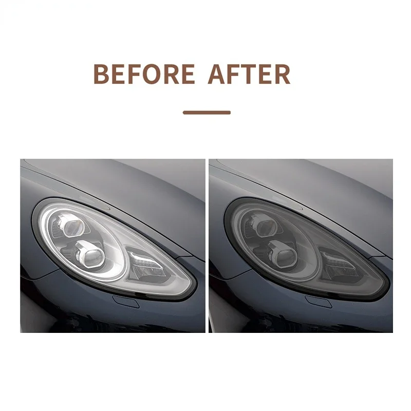 2 шт. наклейки на автомобильные фары для Porsche 911 718 Cayenne Panamera Macan Taycan