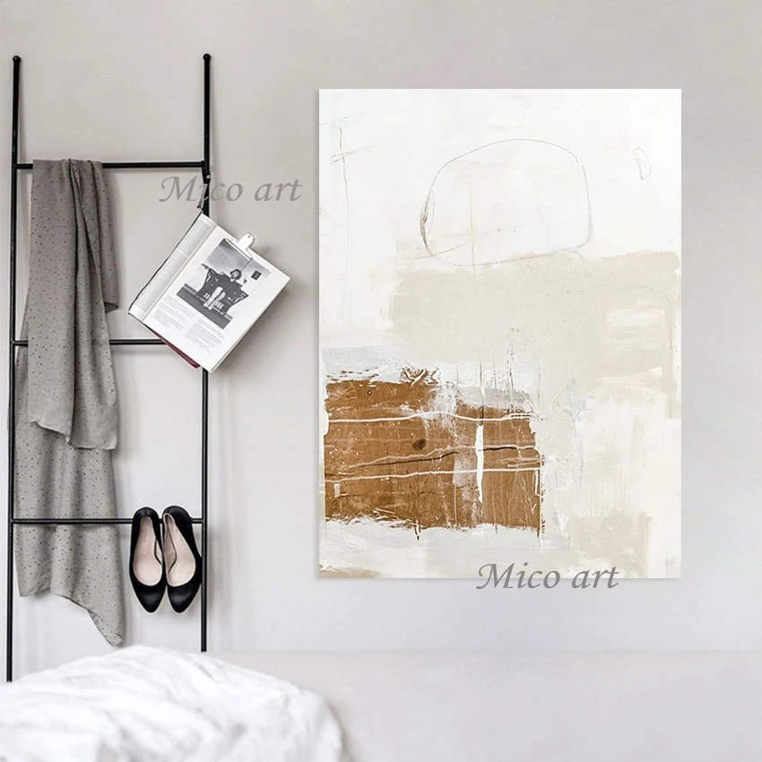 

Акриловая живопись, абстрактное искусство, холст, картина маслом, современные настенные картины большого размера для столовой, украшение б...