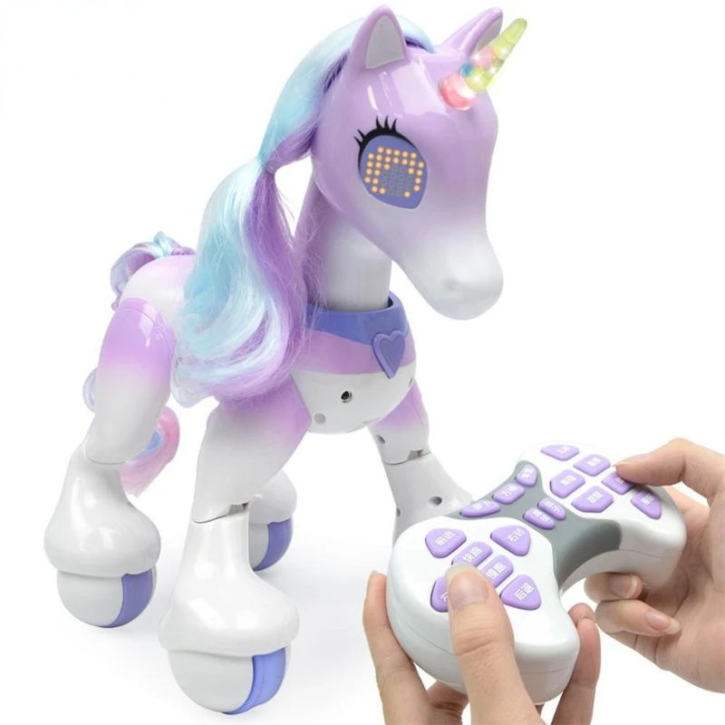 

RC Horse Unicorn Robot Intelligent Remote Control Unicorn Multifunctional Touch Sensing Pet Pony Cartoon Early Education Kid Toy