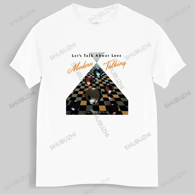 

cotton tshirt men summer tees Modern Talking - Let's Talk About Love album cover SHIRT DTG Funny Top Tees Mens Tshirt