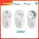 Розетка Sonoff S26 10A, wi-fi переключатель, разъем для умного дома, eWelink, дистанционное управление, прерыватель, синхронизация, работа с Alexa, Google Home