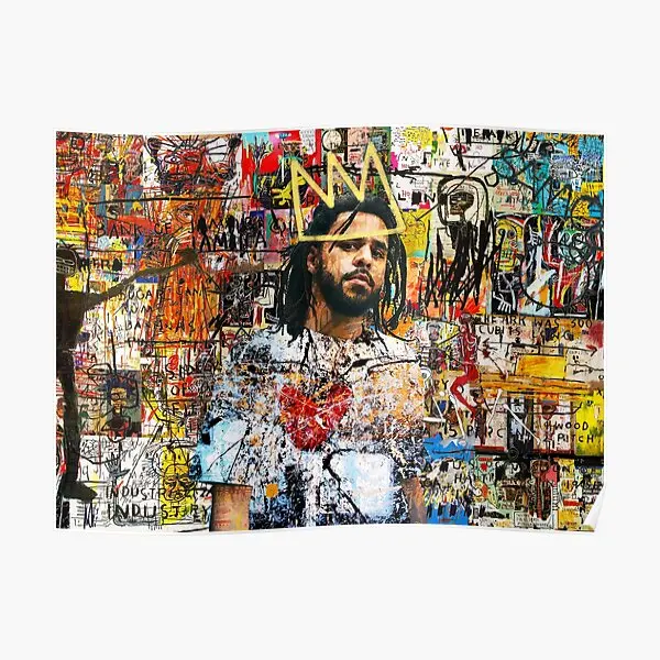 

Картина J Cole портретный плакат, винтажная домашняя живопись, декор для комнаты, Настенная роспись, Современная фотопечать, без рамки