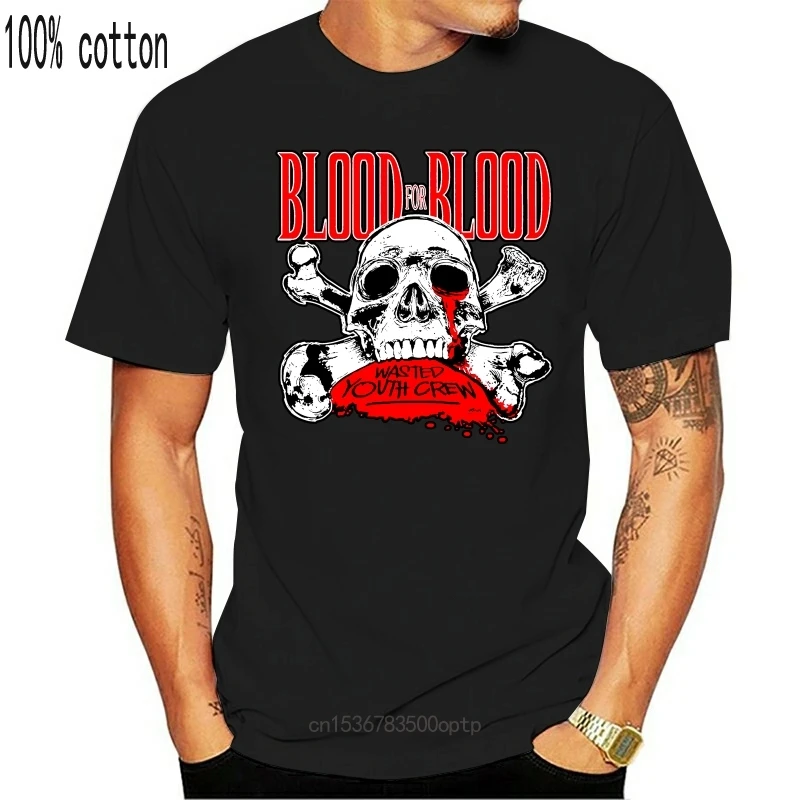 

New 2021 Popular Blood For Blood Hardcore Punk Band Men Black T Shirt Size S 4Xl