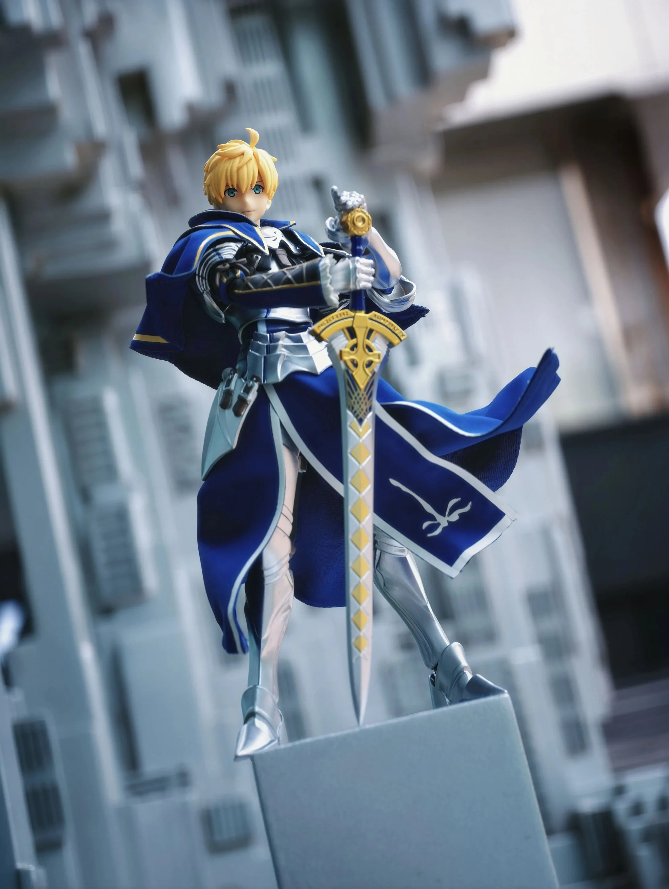 Фото Фигурка Figma Fate Arthur Pendragon Saber: юбка, плащ, одежда для аниме-фигурок, модель, игрушка, аксессуары, со встроенной проволочной каркасной поддержкой №2