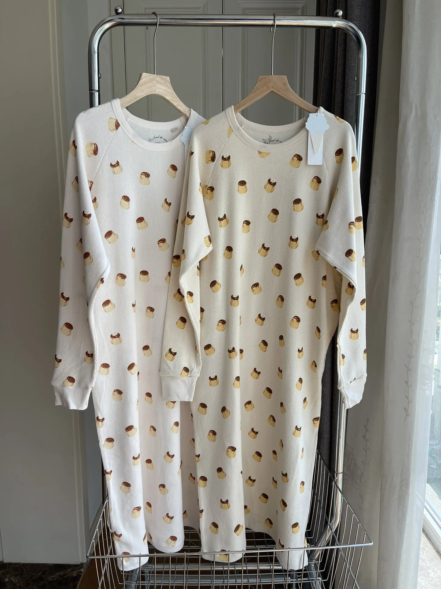 Room Wear Gelato Pique23 Spring New Women's Nightdress Pudding Soft Dress Parent-Child Sleep