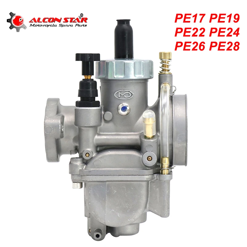 Карбюратор Alconstar 2T 4T PE17 19 22 24 26 28 мм фланцевый двигатель мотоцикла с насадками Carb