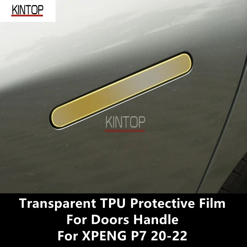For XPENG P7 20-22 Doors Handle Transparent TPU Protective Film Anti-scratch Repair Film Accessories Refit