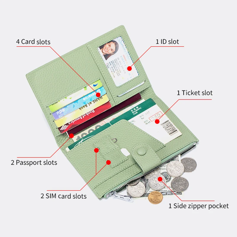 Новинка кожаный держатель для паспорта с зернистой поверхностью Обложка мужчин