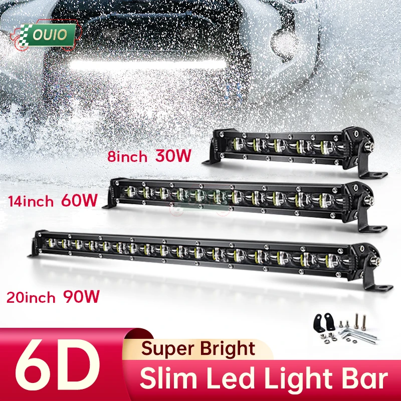 

LIGHT Slim Bright 90W 4x4 Led Bar Spot Flood 20 Inch Offroad Led Light Bar for SUV Driving Trucks Lada Niva Tractor Boat 12V 24V
