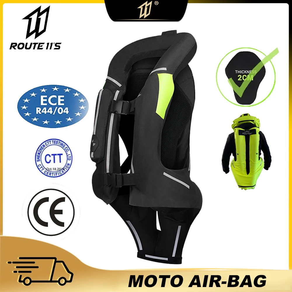 

Motorcycle Airbag Vest Moto Jacket Reflective Safety Vest Motorcycle Rider Vest Moto Racing Air Bag Motocross Protective Airbag