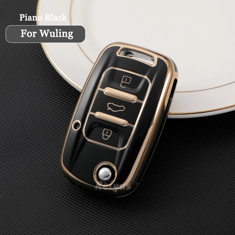 

New TPU Car Remote Key Case Cover Protector for Wuling HongGuang Macro Light S1 for Baojun 730 510 560 310 630 310W Accessories