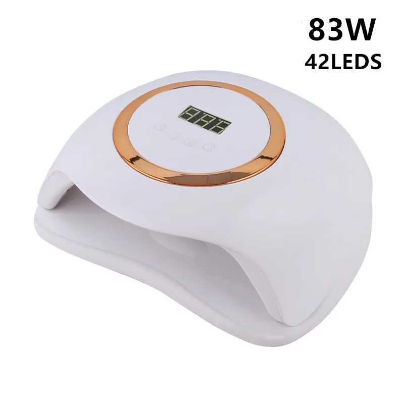 83 Вт УФ-светодиодная лампа для ногтей с 42 шт. светодиодами отверждения геля сушки