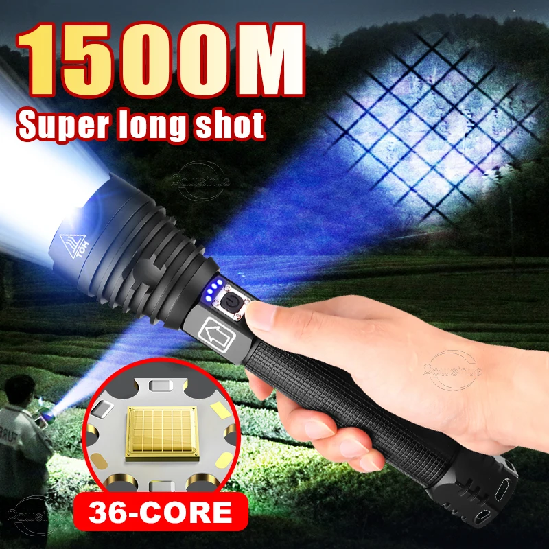 

Most Powerful Flashlights XHP360 USB Rechargeable Torch Light XHP199 High Power LED Flashlight 26650 Waterproof Camping Lantern