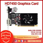 Видеокарта HD7450 64 бит 2 Гб GDDR3 PCI-E 2,0 X16 HD VGA DVI-I видеокарта для AMD Radeon HD 7450 2 Гб 64 бит