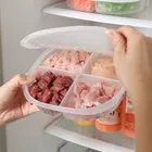 Контейнер для хранения свежего мяса и овощей в холодильнике, кухонный Органайзер, пластиковый пасторальный контейнер с крышками