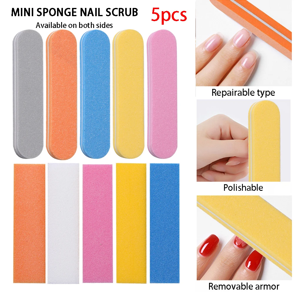 

Nails Rubbing Polishing Strips Mini Sponge File Washable Files For Manicure Tofu Block Sanding Four Sides Trimming Buffer Tools