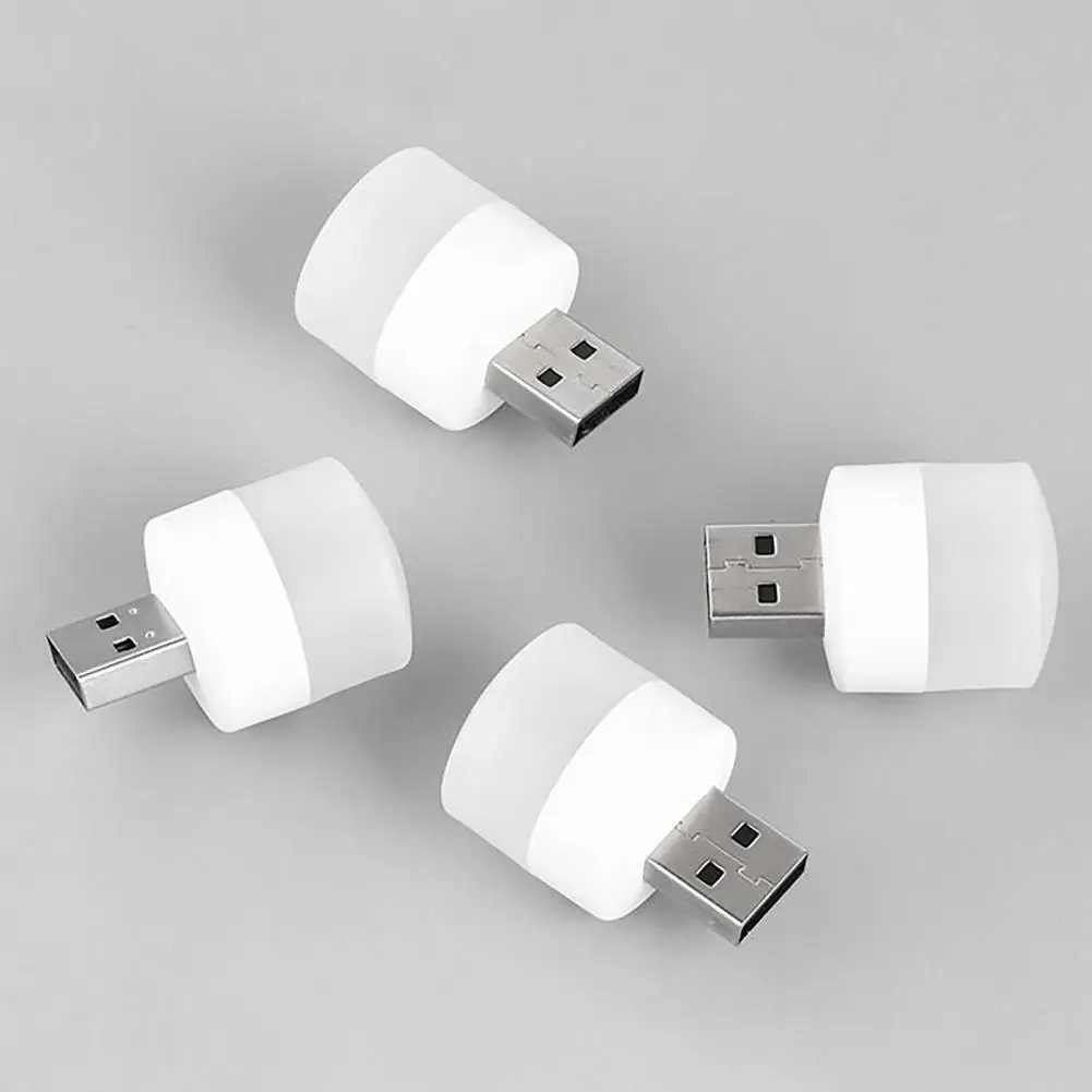 

USB Reading Light Multi-purpose Plug Play Soft Light USB Small Round Computer Mobile Power Night Lamp for Study