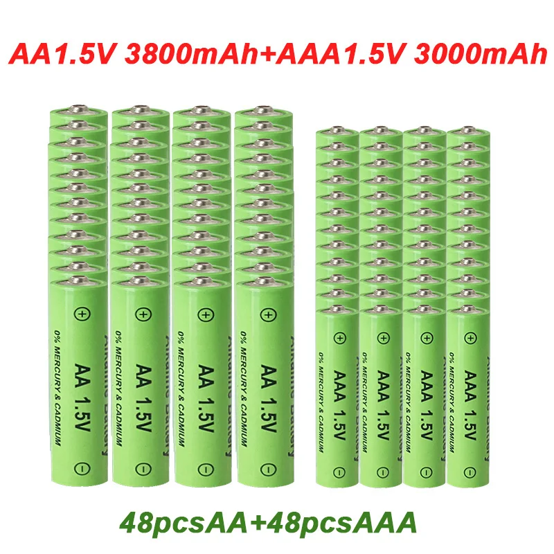 

Free Shipping AA+AAA Rechargeable 1.5V AA9800mAh/AAA 8800mah Alkaline Nickel–metal Hydride Battery Flashlight Toy MP3 Player