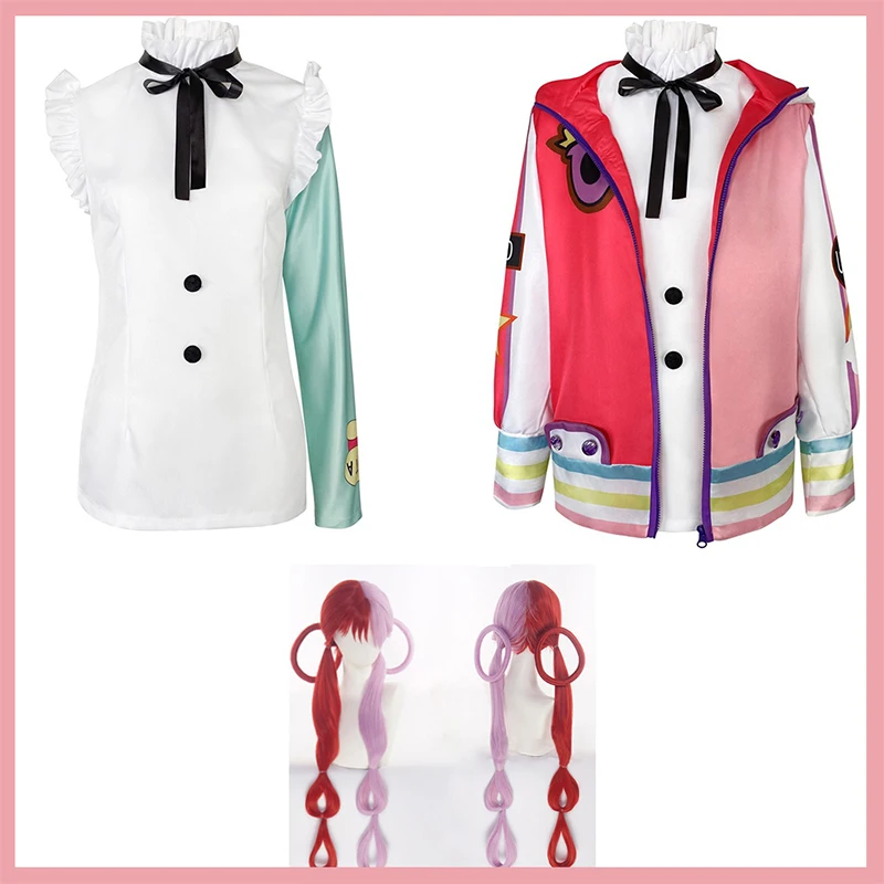 

Anime Uta Cosplay Costume Film Red Uta Women Cute Dress Uniform Halloween Party Jackets Coat Dresses Suit