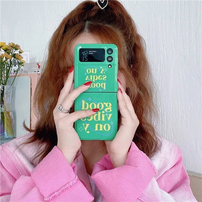 

Модный чехол для телефона с цветными бусинами и браслетом для Samsung Galaxy Z Flip 4 3 Z Flip3