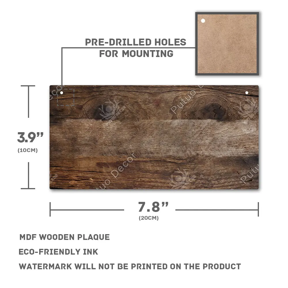 putuo decor diy blank wooden signs non custom wood plaque hanging plate for personalized graffiti home living room wall decor free global shipping