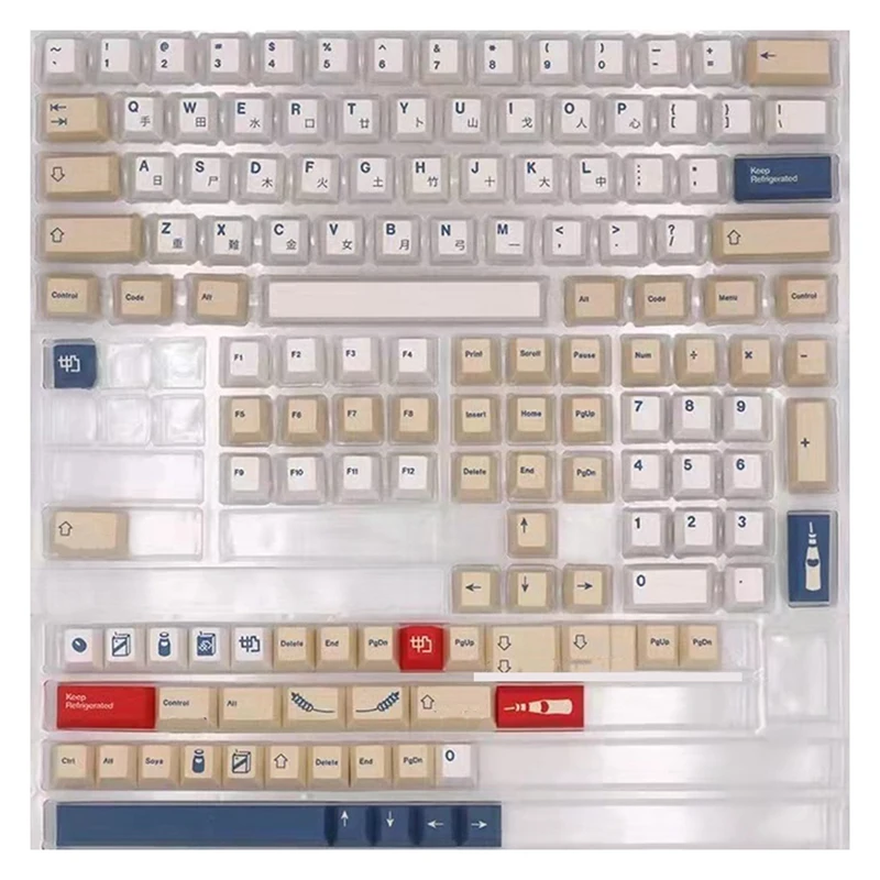 

Soymilk Cherry Profile Keycap Dye Sublimated Font For Wired USB Mechanical Keyboard MX Switch Keycap