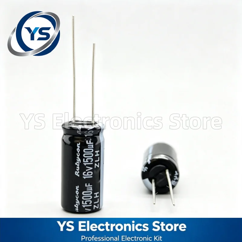 Фото Rubycon ZLH 16V1500UF 10x20мм 16ZLH1500MEFC10X20 1500мкФ 16В Электролитический конденсатор Новый Оригинальный Долговечный Низкое сопротивление 20% №2