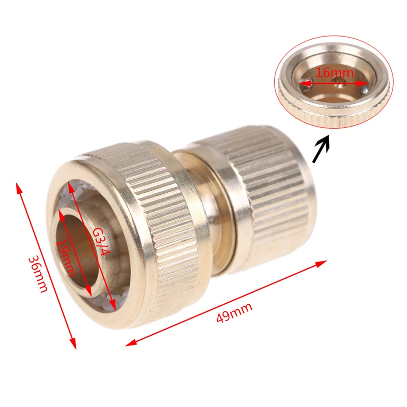 

Безопасный и необходимый быстроразъемный латунный садовый кран 3/4 для полива сада, 25 мм, соединитель шланга