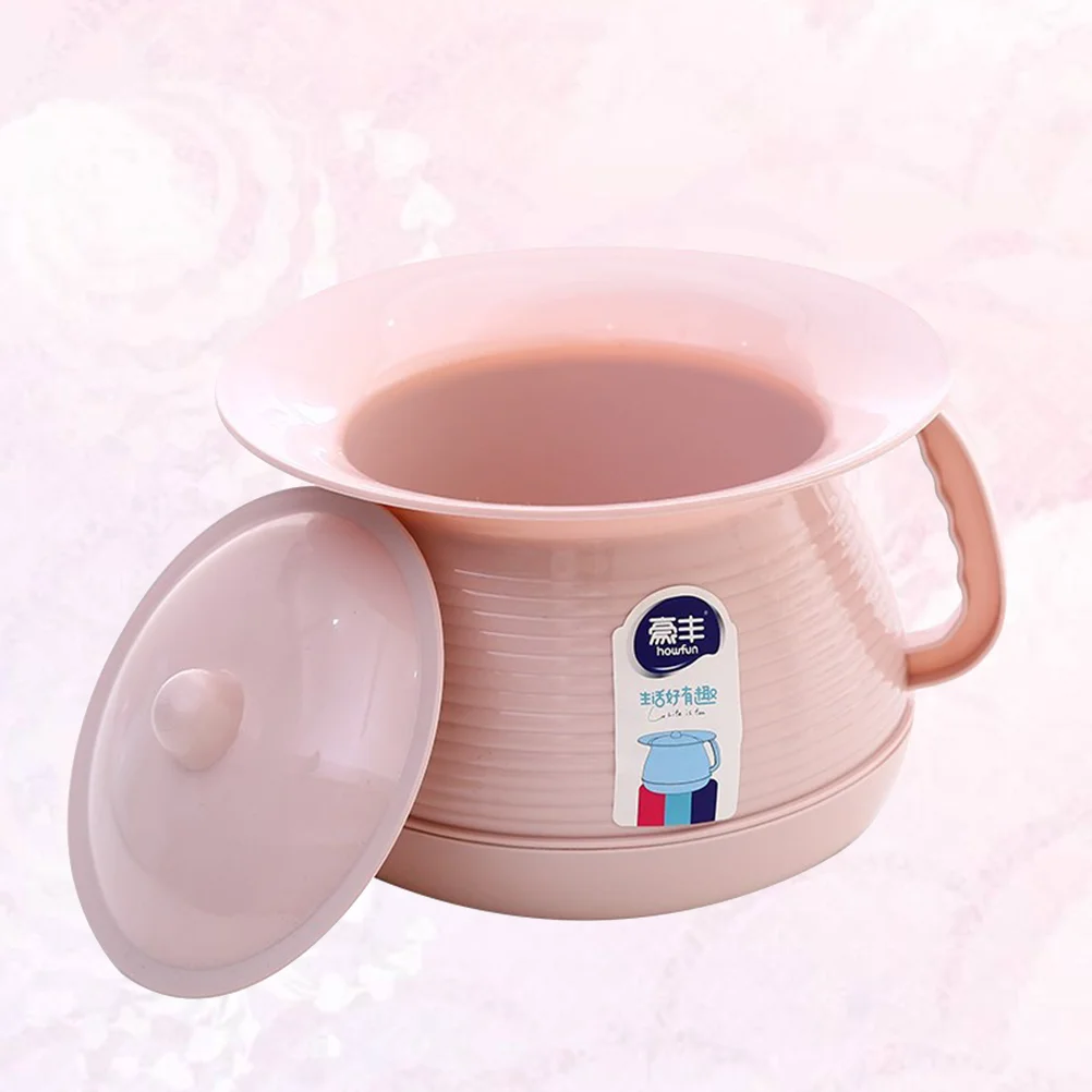 

Children Plastic Urinal Potty Portable Kids Pee Shit Pot Bucket Spittoon with Lid for Home Camping Car Travel )