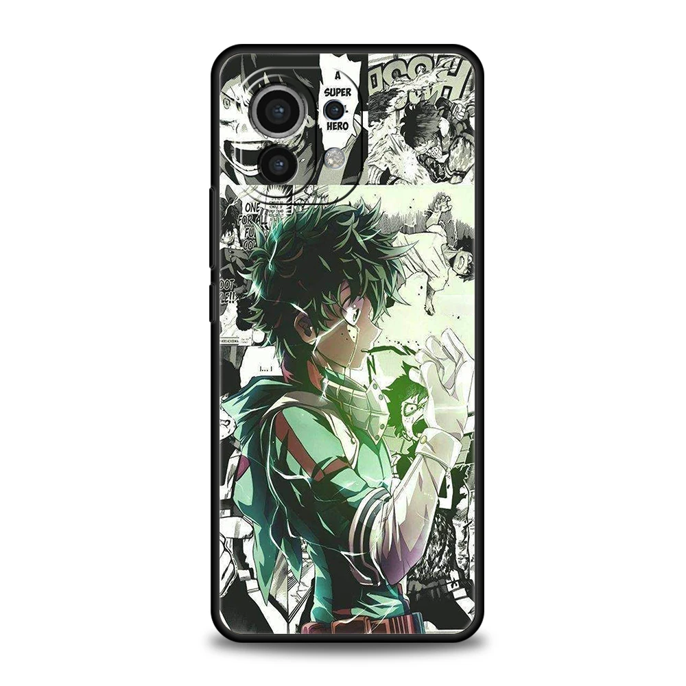 My Hero Academia Phone Case For Xiaomi Mi X3 X4 NFC F3 M3 M4 GT Note 9T 10T 10 11 Ultra 11T 11X 12 Pro Lite 5G Silicone Shell