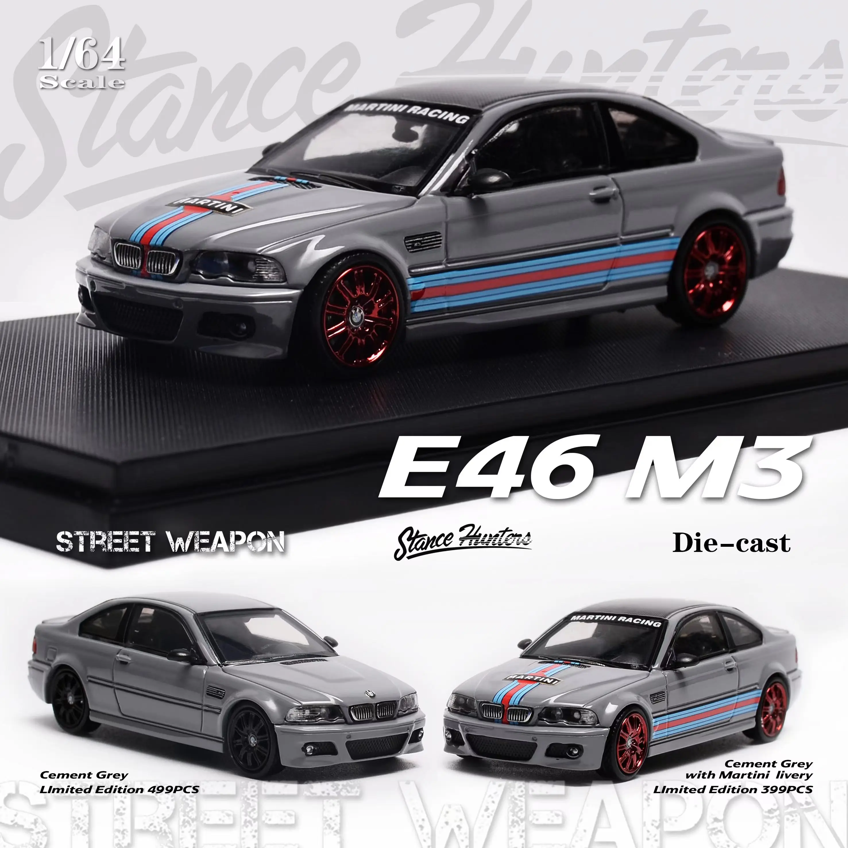 

Newly Stocks Stance Hunters X Street Weapon 1/64 E46 M3 Grey Diecast In 2023 Collection Gift Scale Model Car