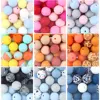 20pcs 12mm Silicone Round Beads Food Grade DIY Pacifier Chain Bracelet BPA Free Baby Teething Teether Necklace Accessory Bead 1