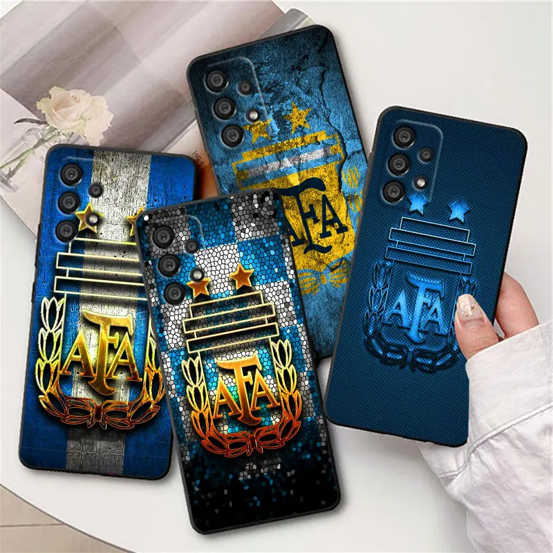 

Argentina blue and white Flag Phone Case For Samsung j8 j7 j2 Core M13 M33 M23 M52 M32 M22 M31S M31 M21 M20 M10 Black Cover