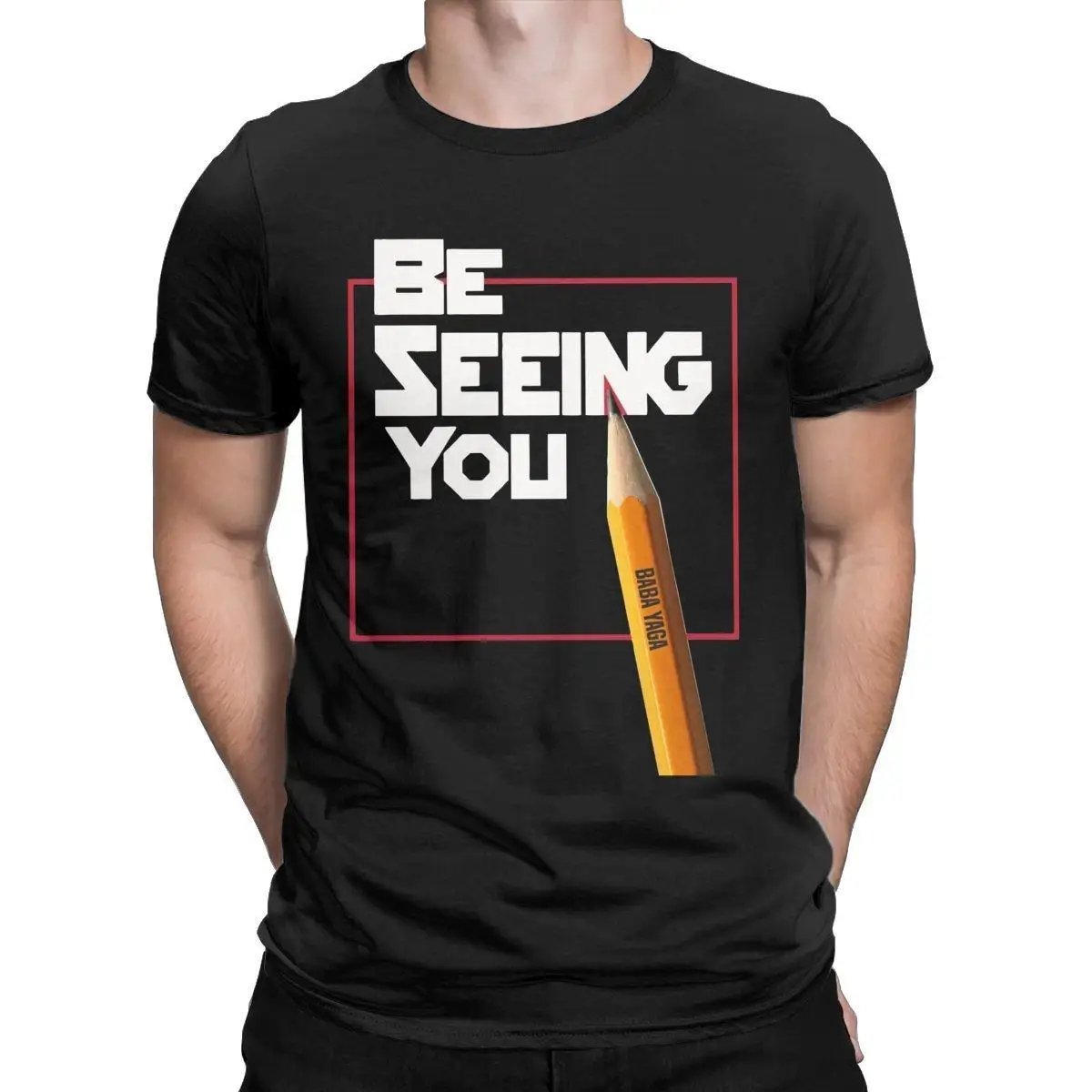 Be Seeing You John Wick T Shirts Men Pure Cotton Vintage T-Shirt O Neck Tees Short Sleeve Clothing Summer