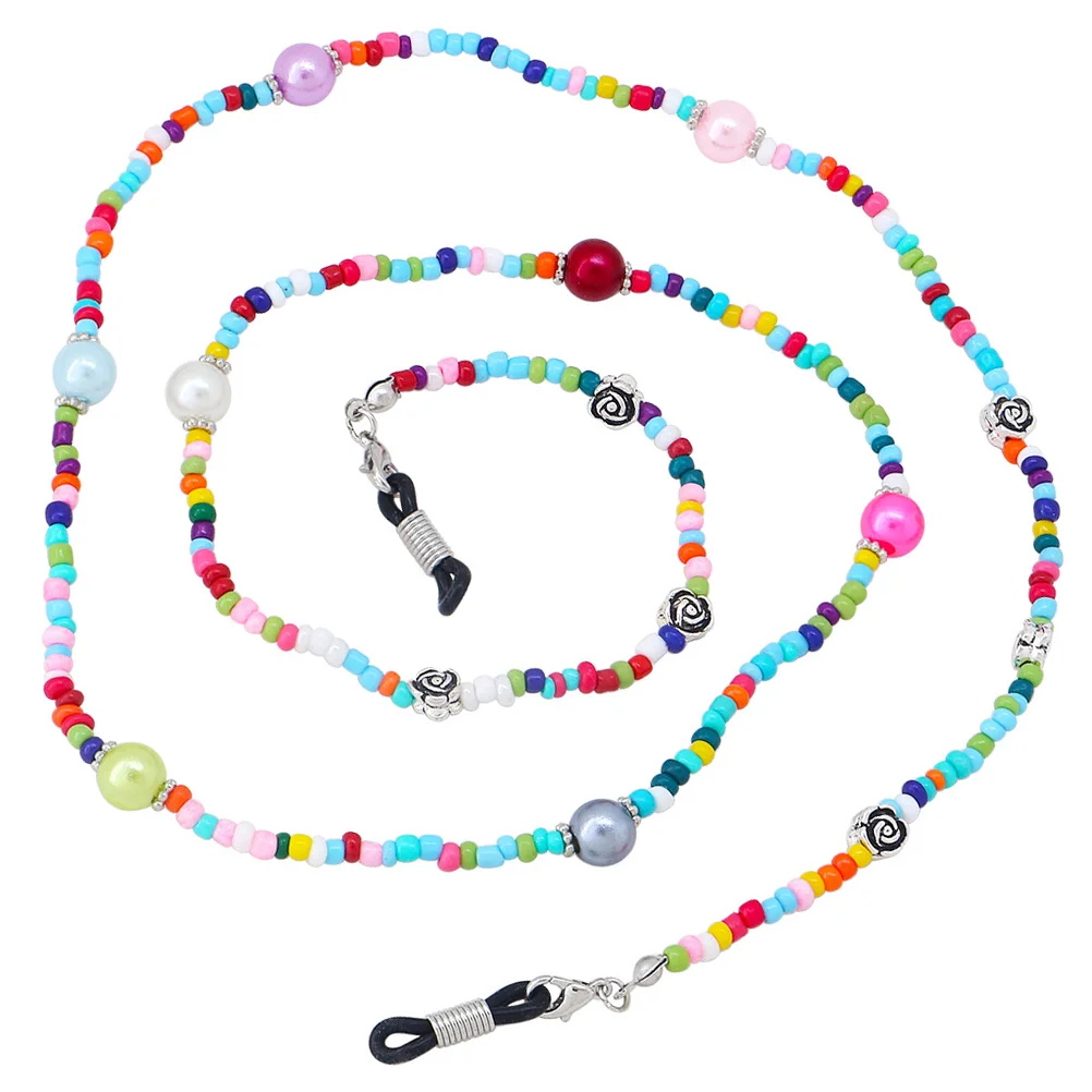 

Holder Glasses Eyeglass Strap Chain Sunglasses Eyeglasses Necklace Temple Tips Beaded Straps Sunglass Portable String Eyewear