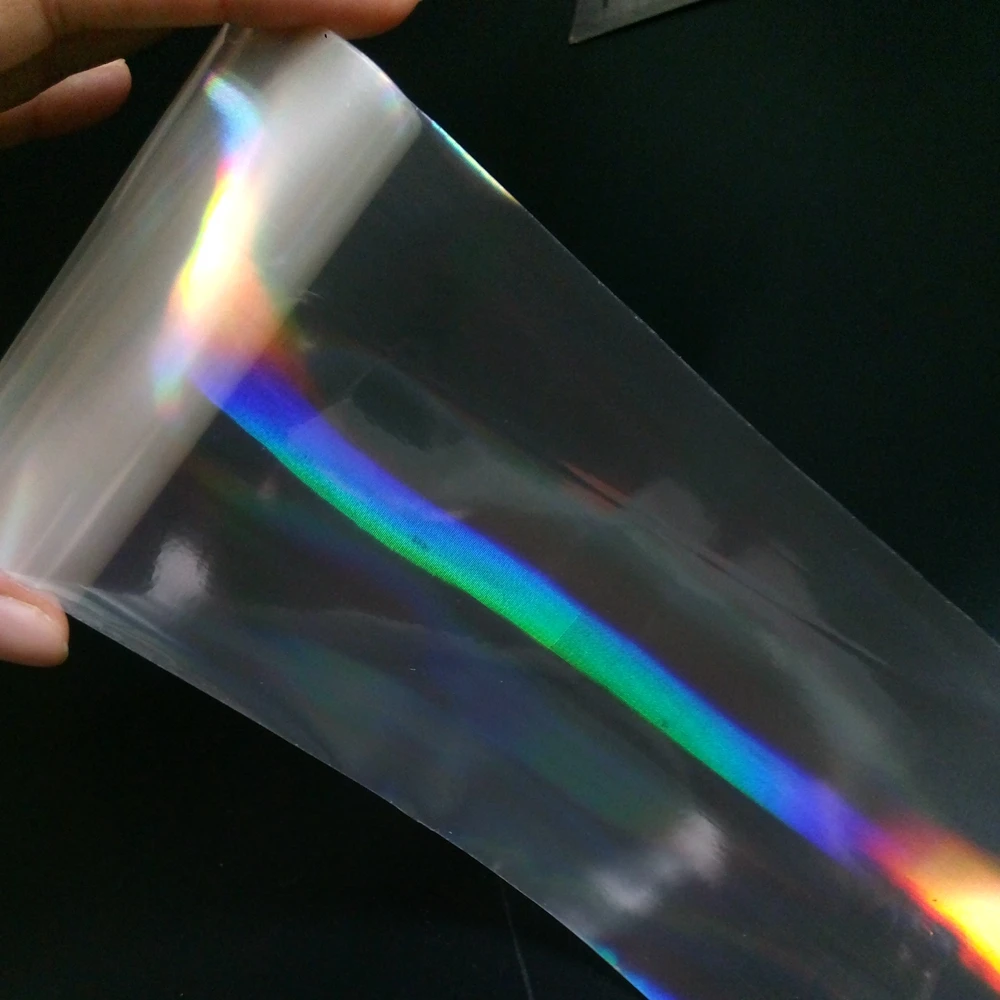 Голографическая переводная фольга шириной 100 см * 8 тонкие модные наклейки для