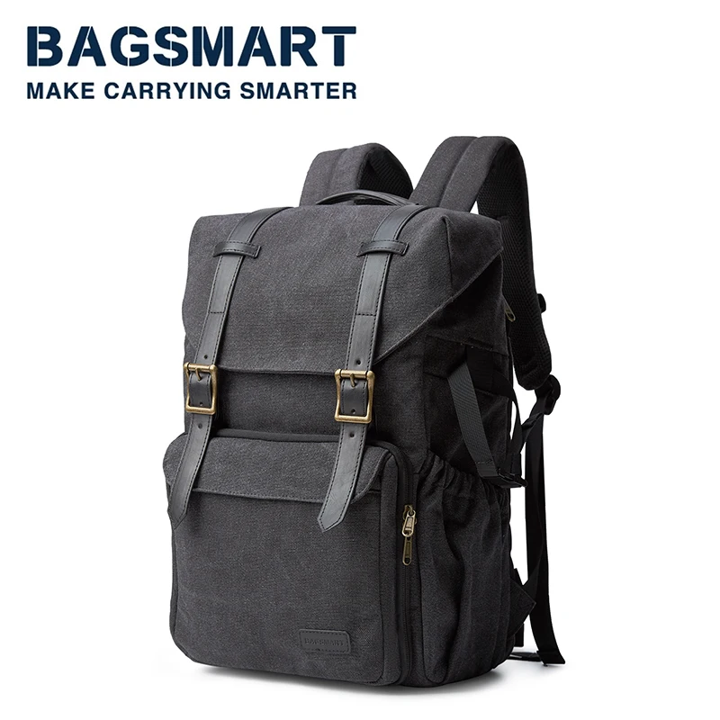 Camera Backpack for Photographers DSLR SLR Camera Backpacks BAGSMART Waterproof Backpack Fit up to 15