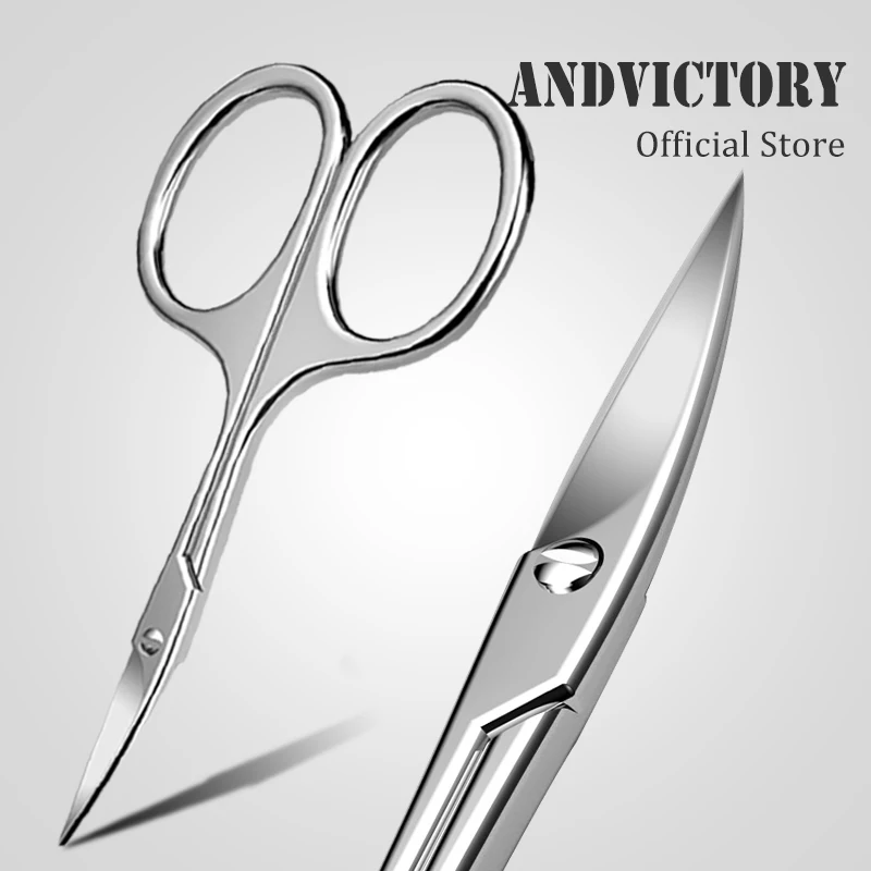 1Pcs Professional Small Makeup Eyebrows Grooming Scissors Cu