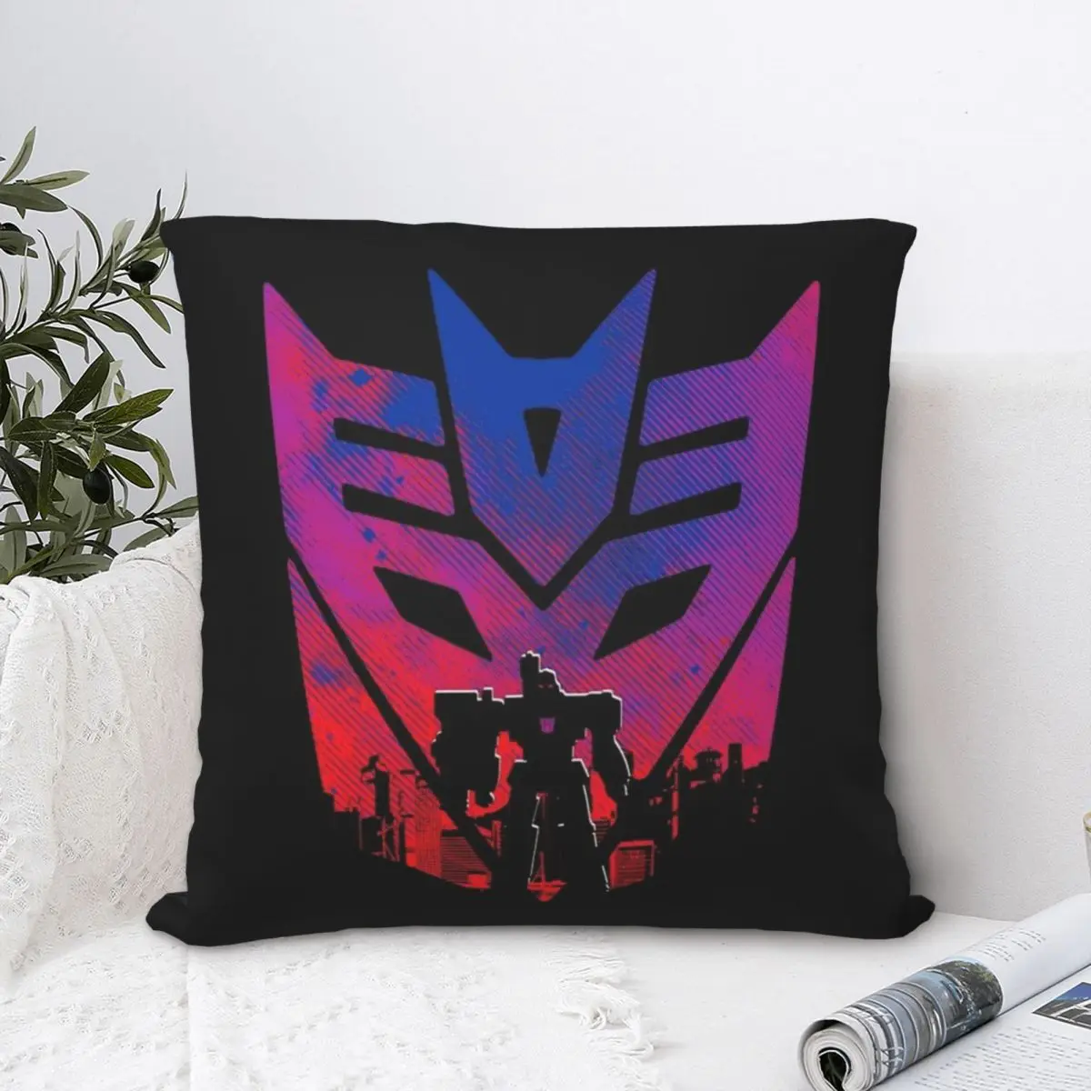 

World Domination Hug Pillowcase Transformer Autobots Film Backpack Cushion Livingroom Printed Office Coussin Covers Decorative