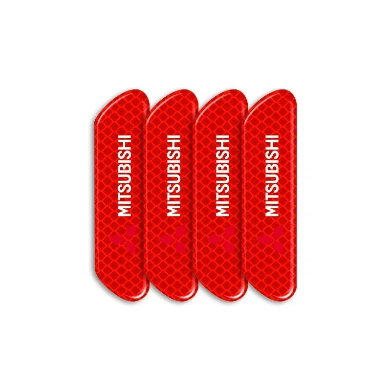 

4 шт./компл. наклейки на колеса автомобиля, декоративные светоотражающие наклейки для Mitsubishi Outlander Lancer 10 9 ASX RALLIART Eclipse L200 Pajero